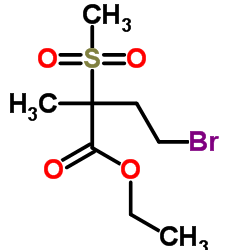 Ethyl 4-bromo-2-methyl-2-(methylsulfonyl)butanoate