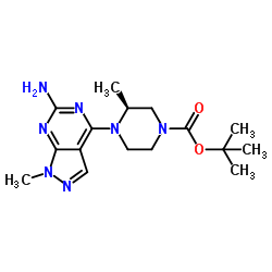 2-Methyl-2-propanyl (3S)-4-(6-amino-1-methyl-1H-pyrazolo[3,4-d]pyrimidin-4-yl)-3-methyl-1-piperazinecarboxylate