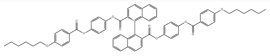 BENZOIC ACID, 4-(HEXYLOXY)-, [1,1'-BINAPHTHALENE]-2,2'-DIYLBIS(OXYCARBONYL-4,1-PHENYLENE) ESTER, (R)