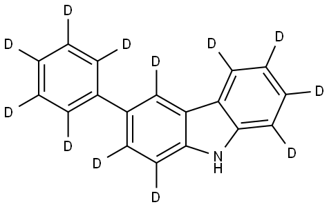 3-(phenyl d5)-9H-carbazole 1,2,4,5,6,7,8-d7