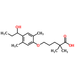 5-[4-(1-Hydroxypropyl)-2,5-dimethylphenoxy]-2,2-dimethylpentanoic acid