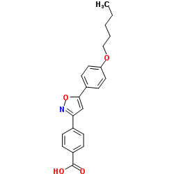 4-(5-(4-(Pentyloxy)phenyl)isoxazol-3-yl)benzoic acid
