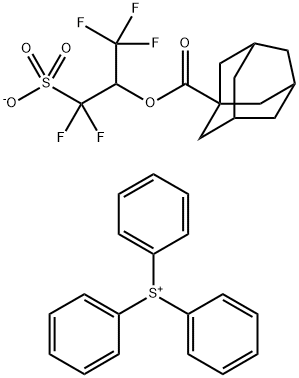 Sulfonium, triphenyl-, salt with 3,3,4,4-tetrafluoro-4-sulfobutyl tricyclo[3.3.1.13,7]decane-1-carboxylate (1:1)