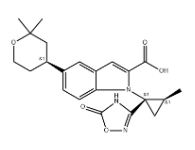 5-[(S)-2,2-Dimethyltetrahydro-2H-pyran-4-yl]-1-[(1S,2S)-2-methyl-1-(5-oxo-4,5-dihydro-1,2,4-oxadiazol-3-yl)cyclopropyl]-1H-indole-2-carboxylic Acid