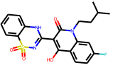  3-(1,1-dioxido-2H-1,2,4-benzothiadiazin-3-yl)-7-fluoro-4-hydroxy-1-(3-methylbutyl)-2(1H)-Quinolinone