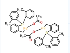 trans-di-(my-Acetato)bis[o-(di-o-tolylphosphino)benzyl]dipalladium (II)