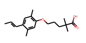  5-(2,5-Dimethyl-4-(prop-1-en-1-yl)phenoxy)-2,2-dimethylpentanoic acid
