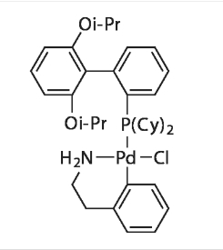 Chloro(2-dicyclohexylphosphino-2',6'-di-i-propoxy-1,1'-biphenyl)[2-(2-aminoethylphenyl)]palladium(II)