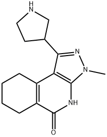 5H-Pyrazolo[3,4-c]isoquinolin-5-one, 3,4,6,7,8,9-hexahydro-3-methyl-1-(3-pyrrolidinyl)-