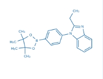2-Ethyl-1-(4-(4,4,5,5-tetramethyl-1,3,2-dioxaborolan-2-yl)phenyl)-1H-benzo[d]imidazole
