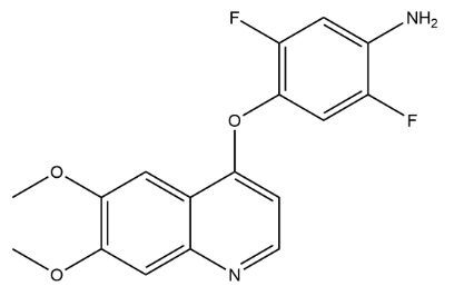 4-((6,7-dimethoxyquinolin-4-yl)oxy)-2,5-difluoroaniline