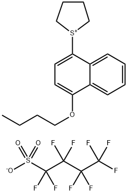 1-(4-Butoxy-1-naphthalenyl)tetrahydro-thiophenium salt with 1,1,2,2,3,3,4,4,4-nonafluoro-1-butanesulfonic acid (1:1)