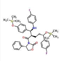 3-[(2R,5S)-5-(4-Fluorophenyl)-2-[(S)-[(4-fluorophenyl(aMino)]][4-[triMethylsilyl]-oxy]phenyl]Methyl]-1-oxo-5-[(triMethylsily)-oxy]pentyl]-4-phenyl-(4S)-2-oxazolidinone