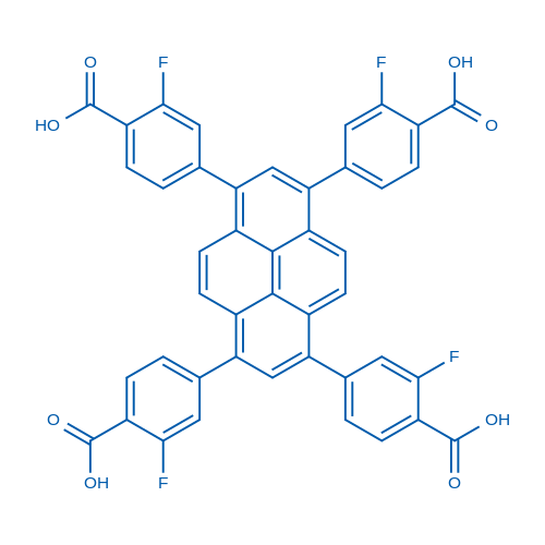4,4',4'',4'''-(Pyrene-1,3,6,8-tetrayl)tetrakis(2-fluorobenzoic acid)