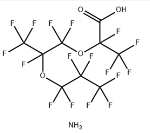 Propanoic acid,2,3,3,3-tetrafluoro-2-[1,1,2,3,3,3-hexafluoro-2-(1,1,2,2,3,3,3-heptafluoropropoxy)propoxy]-,ammonium salt (1:1)