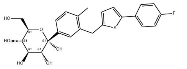 α-D-Glucopyranose, 1-C-[3-[[5-(4-fluorophenyl)-2-thienyl]methyl]-4-methylphenyl]-