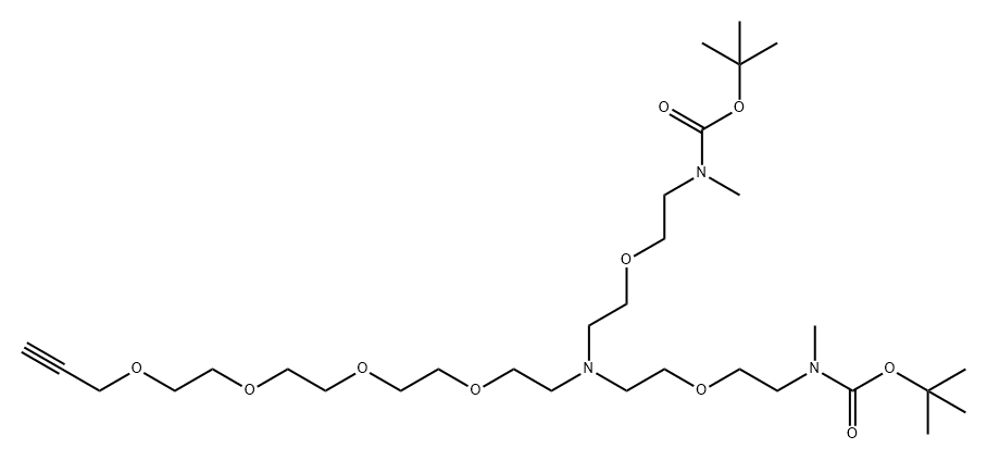 5,11-Dioxa-2,8,14-triazapentadecanedioic acid, 2,14-dimethyl-8-(3,6,9,12-tetraoxapentadec-14-yn-1-yl)-, 1,15-bis(1,1-dimethylethyl) ester
