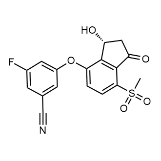 (R)-3-Fluoro-5-((3-hydroxy-7-(methylsulfonyl)-1-oxo-2,3-dihydro-1H-inden-4-yl)oxy)benzonitrile