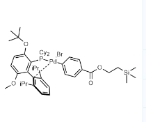 Palladium, bromo[dicyclohexyl[3-(1,1-dimethylethoxy)-6-methoxy-2′,6′-bis(1-methylethyl)[1,1′-biphenyl]-2-yl-κC1′]phosphine-κP][4-[[2-(trimethylsilyl)ethoxy]carbonyl]phenyl]-, (SP-4-2)-