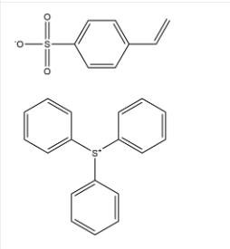 Sulfonium, triphenyl-, 4-ethenylbenzenesulfonate (1:1), homopolymer