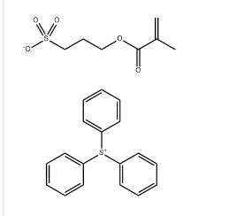 Sulfonium, triphenyl-, salt with 3-sulfopropyl 2-methyl-2-propenoate (1:1)