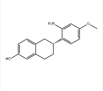 2-Naphthalenol, 6-(2-amino-4-methoxyphenyl)-5,6,7,8-tetrahydro-, (6R)-