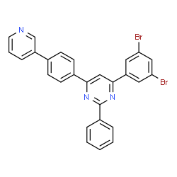 Pyrimidine, 4-(3,5-dibromophenyl)-2-phenyl-6-[4-(3-pyridinyl)phenyl]-