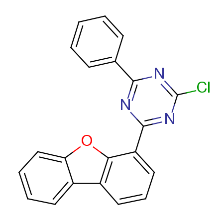 2-Chloro-4-(4-dibenzofuranyl)-6-phenyl-1,3,5-triazine
