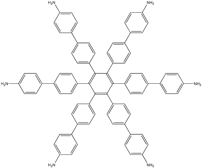 3'',4'',5'',6''-Tetrakis(4'-amino[1,1'-biphenyl]-4-yl)-[1,1':4',1'':2'',1''':4''',1''''-Quinquephenyl]-4,4''''-diamine