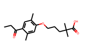 5-(2,5-Dimethyl-4-propanoylphenoxy)-2,2-dimethylpentanoic acid