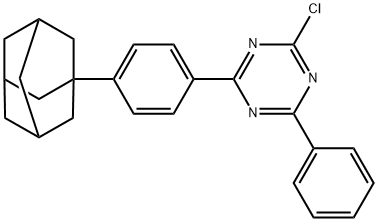 1,3,5-Triazine, 2-chloro-4-phenyl-6-(4-tricyclo[3.3.1.13,7]dec-1-ylphenyl)-