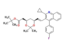 (4R,6S)-6-[(1E)-2-[2-Cyclopropyl-4-(4-fluorophenyl)-3-quinolinyl]ethenyl]-2,2-dimethyl-1,3-dioxane-4-acetic acid tert-butyl ester