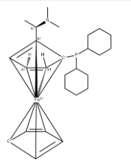 Ferrocene, 1-(dicyclohexylphosphino)-2-[1-(dimethylamino)ethyl]-, [S-(R*,S*)]- (9CI)