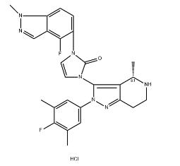 (S)-1-(4-FLUORO-1-METHYL-1H-INDAZOL-5-YL)-3-(2-(4-FLUORO-3,5-DIMETHYLPHENYL)-4-METHYL-4,5,6,7-TETRAH