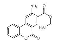 5H-[1]Benzopyrano[4,3-b]pyridine-3-carboxylic acid, 2-amino-5-oxo-, ethyl ester (en)