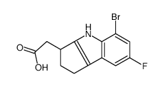 2-(5-bromo-7-fluoro-1,2,3,4-tetrahydrocyclopenta[b]indol-3-yl)acetic acid
