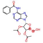 Adenosine, N-benzoyl-, 2',3'-diacetate