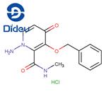 2-Pyridinecarboxamide, 1-amino-1,4-dihydro-N-methyl-4-oxo-3-(phenylmethoxy)-, hydrochloride (1:1)