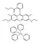 Xanthylium, 9-[2-(ethoxycarbonyl)phenyl]-3,6-bis(ethylamino)-2,7-dimethyl-, tetraphenylborate(1-) (1:1)