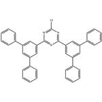 	2,4-di([1,1':3',1''-terphenyl]-5'-yl)-6-chloro-1,3,5-triazine