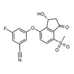 (R)-3-Fluoro-5-((3-hydroxy-7-(methylsulfonyl)-1-oxo-2,3-dihydro-1H-inden-4-yl)oxy)benzonitrile