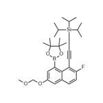 ((2-Fluoro-6-(methoxymethoxy)-8-(4,4,5,5-tetramethyl-1,3,2-dioxaborolan-2-yl)naphthalen-1-yl)ethynyl)triisopropylsilane