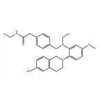 Benzeneacetamide, N-ethyl-4-[[ethyl[5-methoxy-2-[(2R)-1,2,3,4-tetrahydro-6-hydroxy-2-naphthalenyl]phenyl]amino]methyl]-