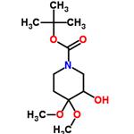 1-Piperidinecarboxylic acid, 3-hydroxy-4,4-dimethoxy-, 1,1-dimethylethyl ester
