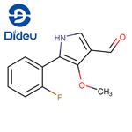 1H-Pyrrole-3-carboxaldehyde, 5-(2-fluorophenyl)-4-methoxy-