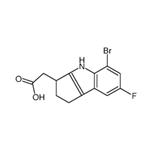 2-(5-bromo-7-fluoro-1,2,3,4-tetrahydrocyclopenta[b]indol-3-yl)acetic acid