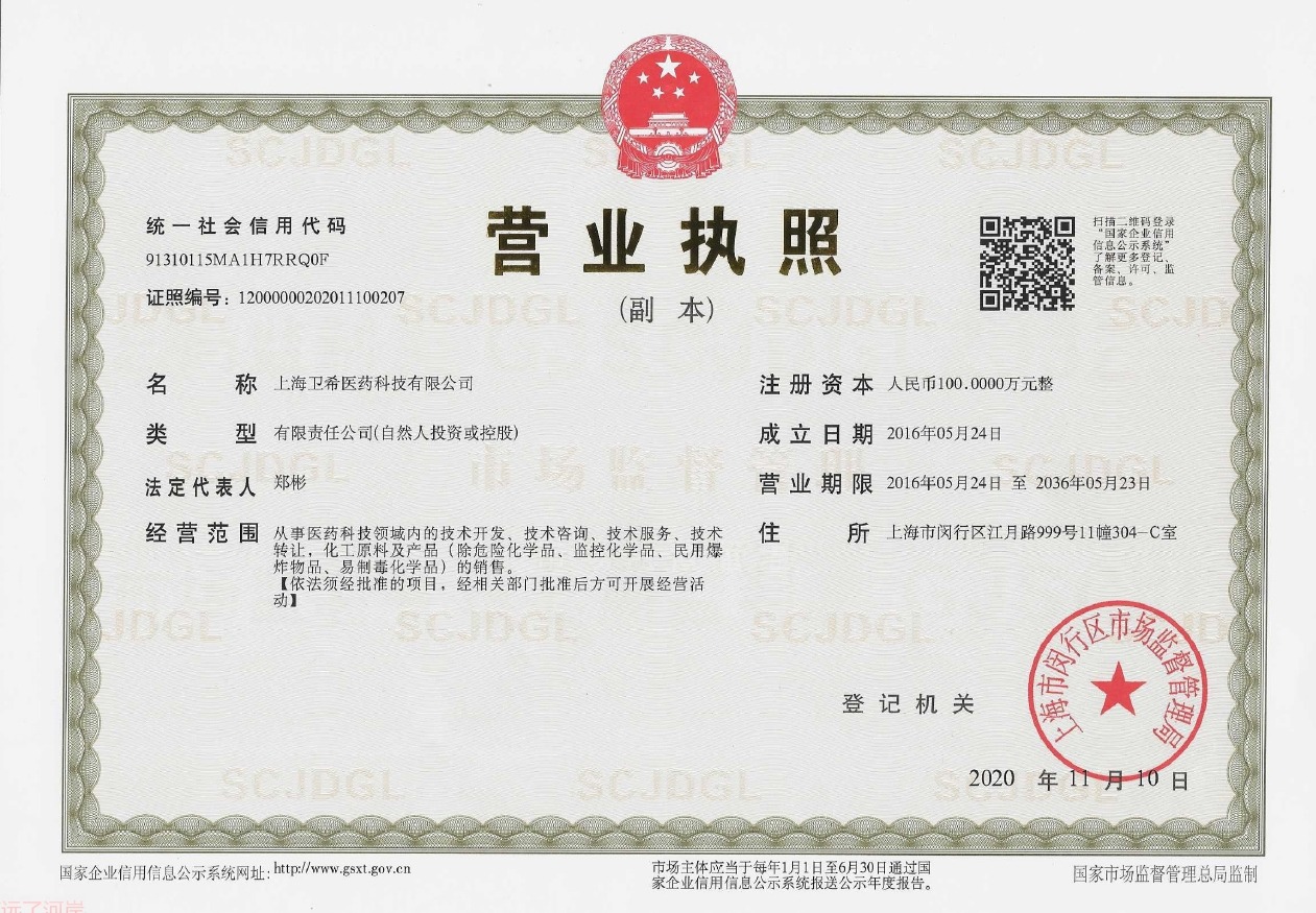 Business License Of EnterpriseLegal Person