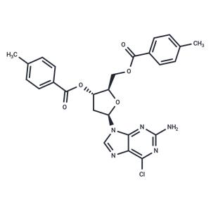 2-Amino-6-chloropurine-9-beta-D-(2'-deoxy-3',5'-di-(O-p-toluoyl))riboside