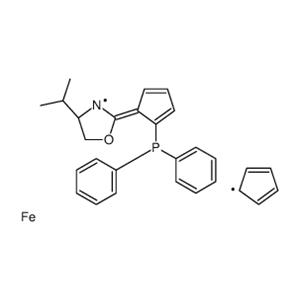 (R,R)-[2-(4'-i-Propyloxazolin-2'-yl)ferrocenyl]diphenylphosphine, min. 97