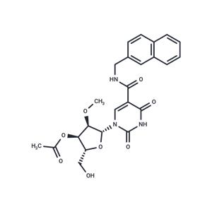 5-Naphthyl-b-methylaminocarbony-3'-O-acetyl-2'-O-methyluridine